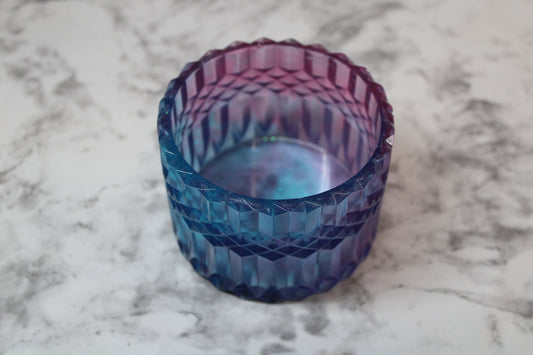 Pink and blue trinket jar