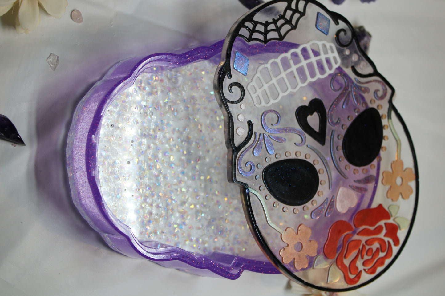 Large sugar skull box